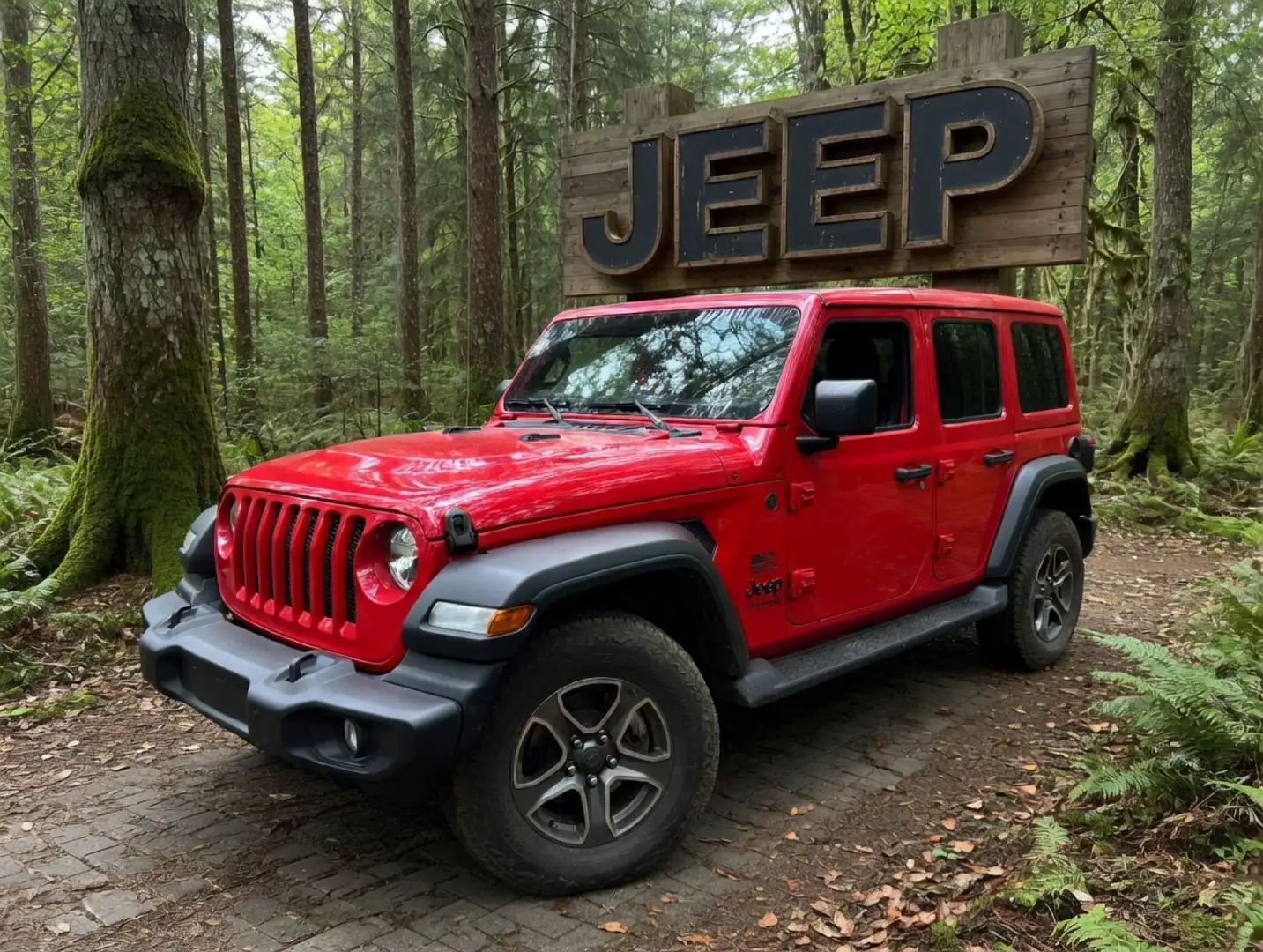 Jeep Wrangler Wrangler Unlimited 2.2CRD Sahara 8ATX Sahara Rojo - 1