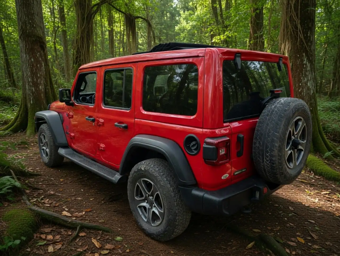 Jeep Wrangler Wrangler Unlimited 2.2CRD Sahara 8ATX Sahara Rojo - 2