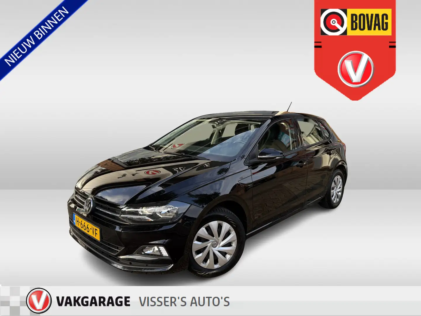 Volkswagen Polo 1.0 TSI Comfortline | navigatie | cruise control | Zwart - 1