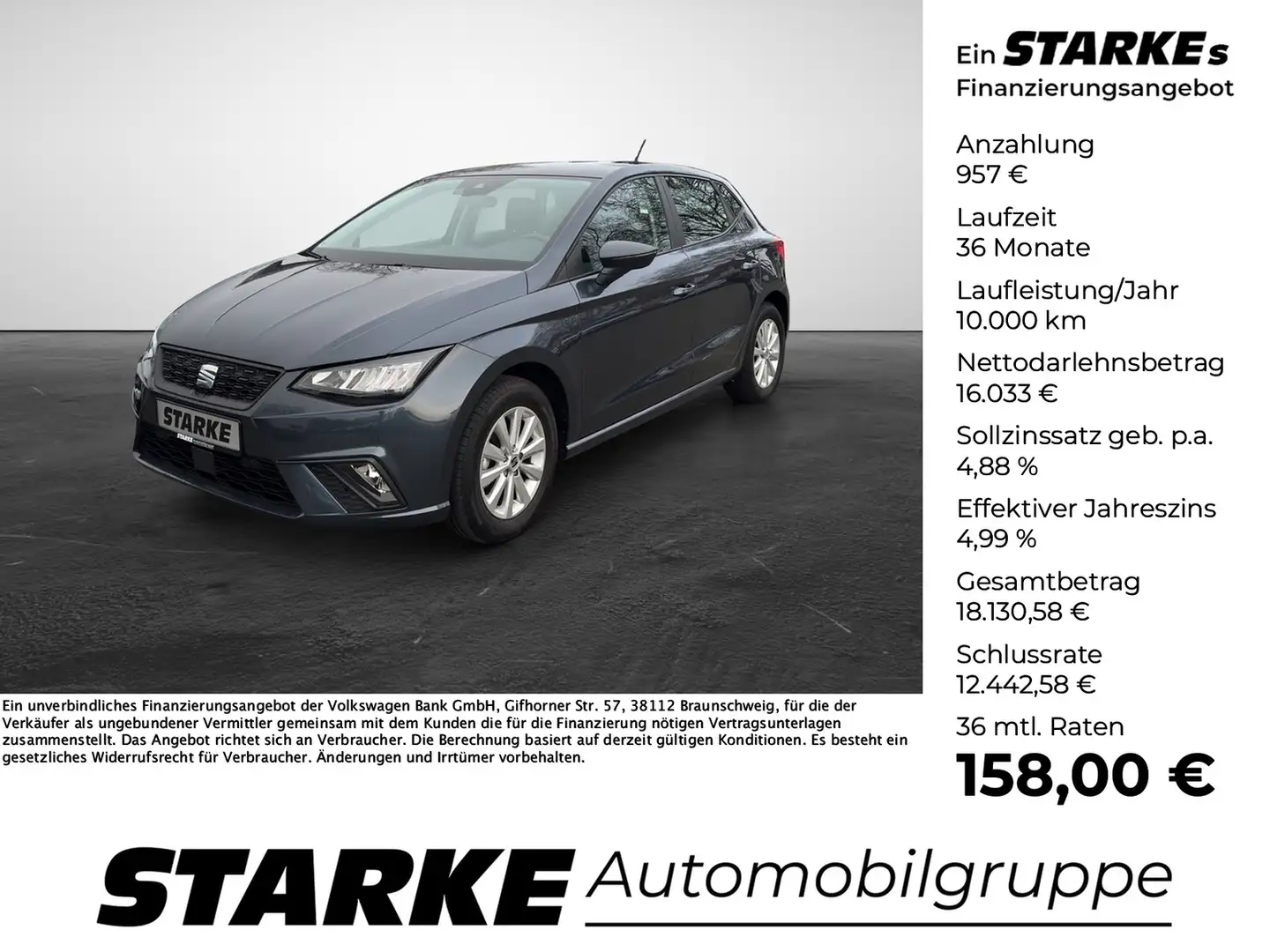 SEAT Ibiza 1.0 TSI Style Grau - 1