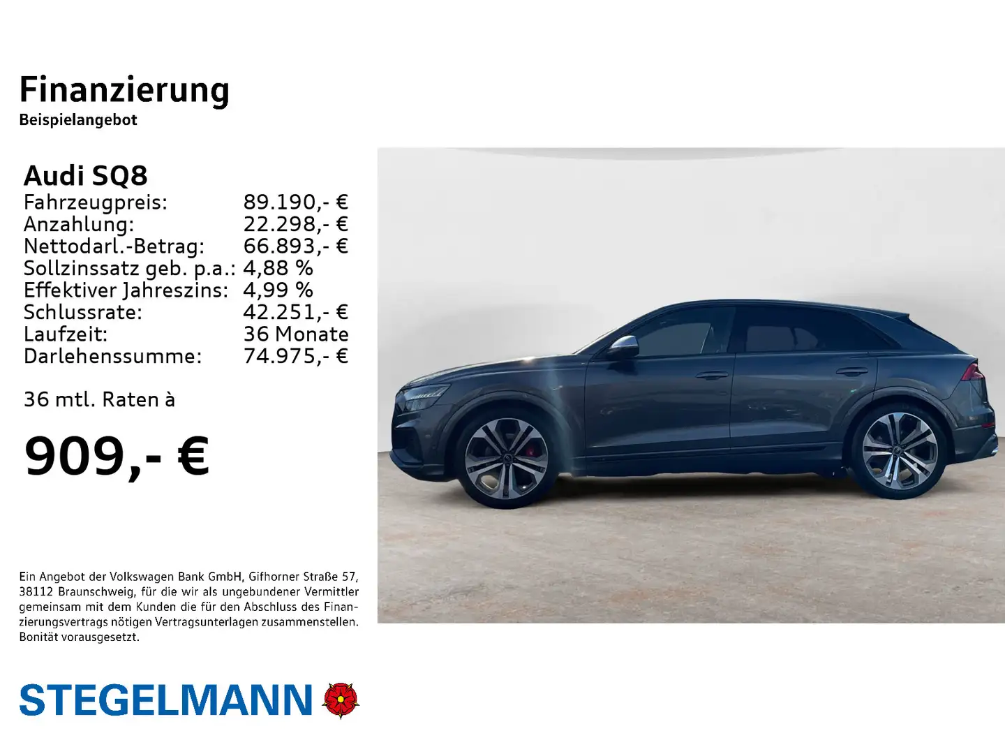 Audi SQ8 4.0 TFSI qu. Tiptronic *Pano*AHK* Matrix-LED Szürke - 2