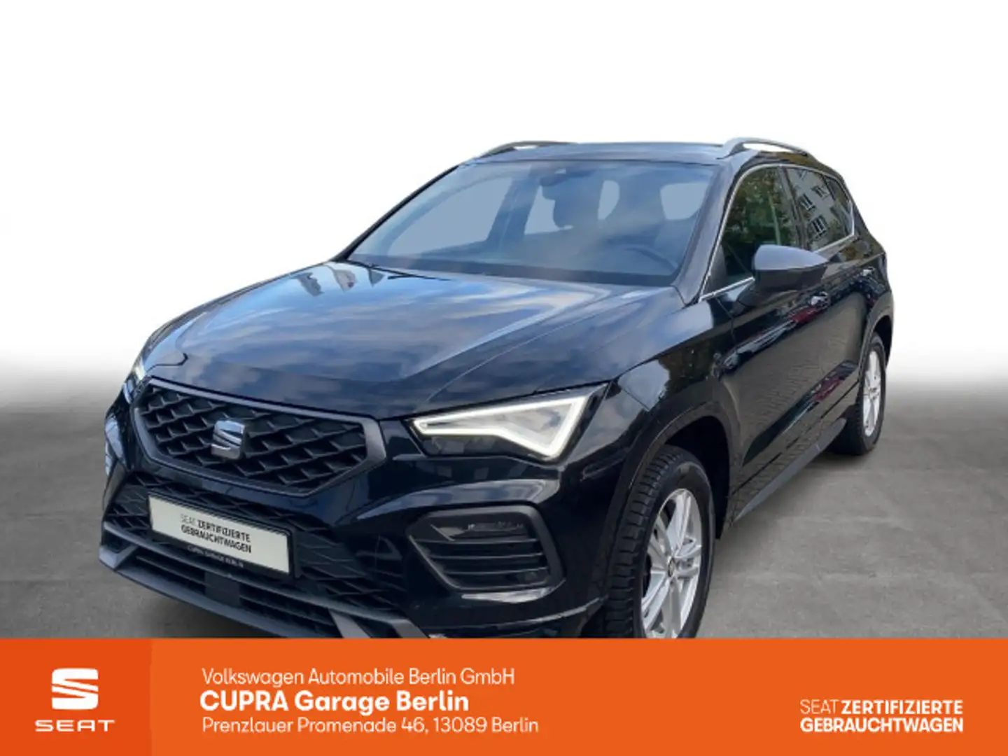 SEAT Ateca 2.0 TSI DSG FR 4Drive Navi LED ACC SHZ PDC Schwarz - 1