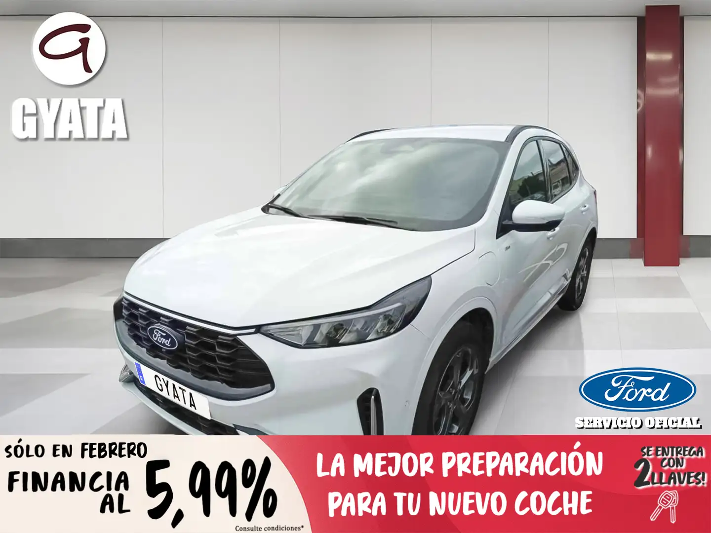Ford Kuga 2.5 Duratec PHEV ST-Line X 4x2 Blanc - 1