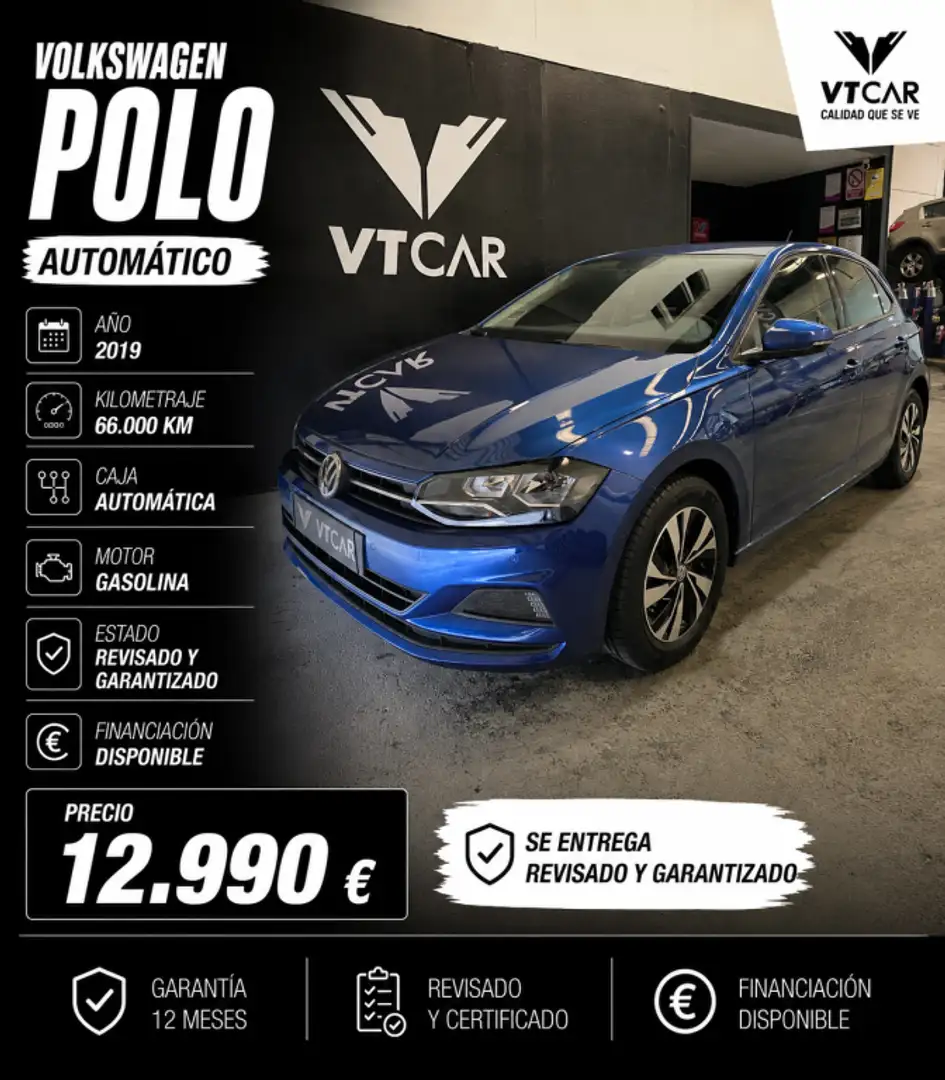 Volkswagen Polo 1.0 TSI Advance DSG 70kW Azul - 1
