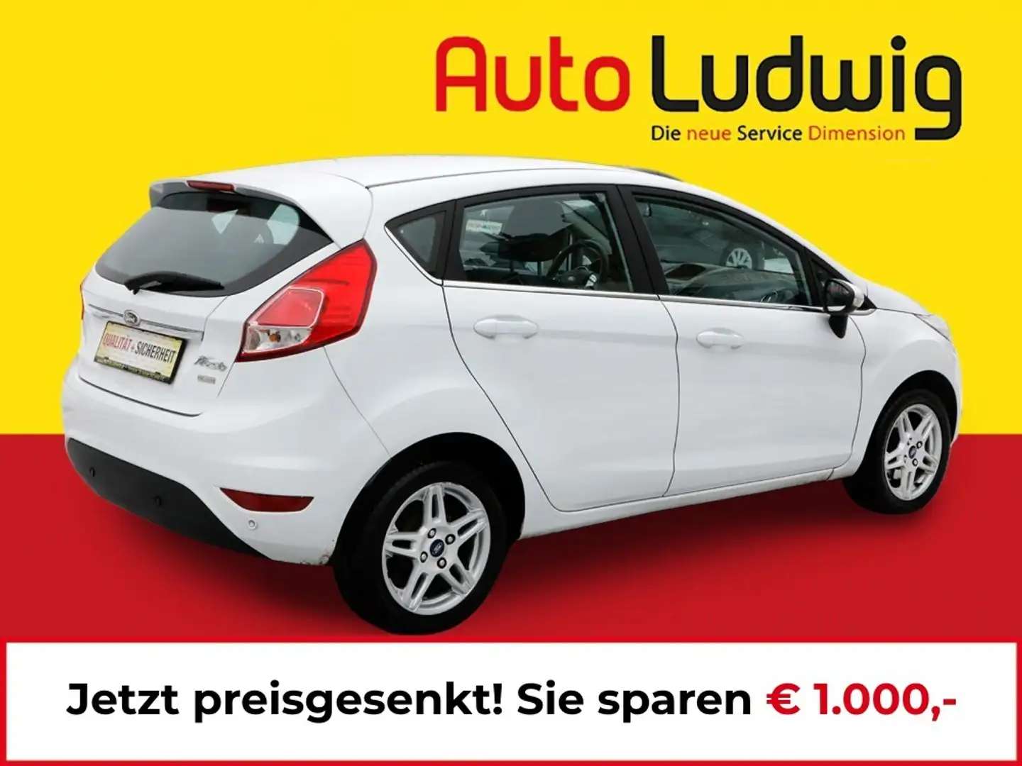 Ford Fiesta Titanium 1,0 Start/Stop *PARK PILOT*SHZ*KLIMA* Weiß - 2