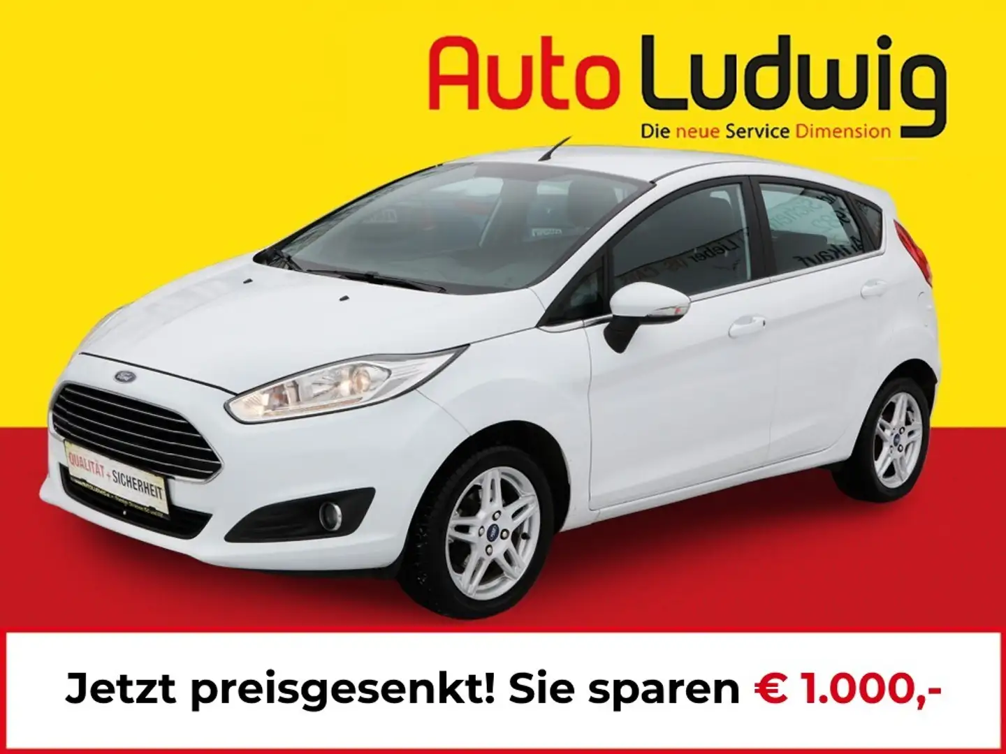Ford Fiesta Titanium 1,0 Start/Stop *PARK PILOT*SHZ*KLIMA* Weiß - 1