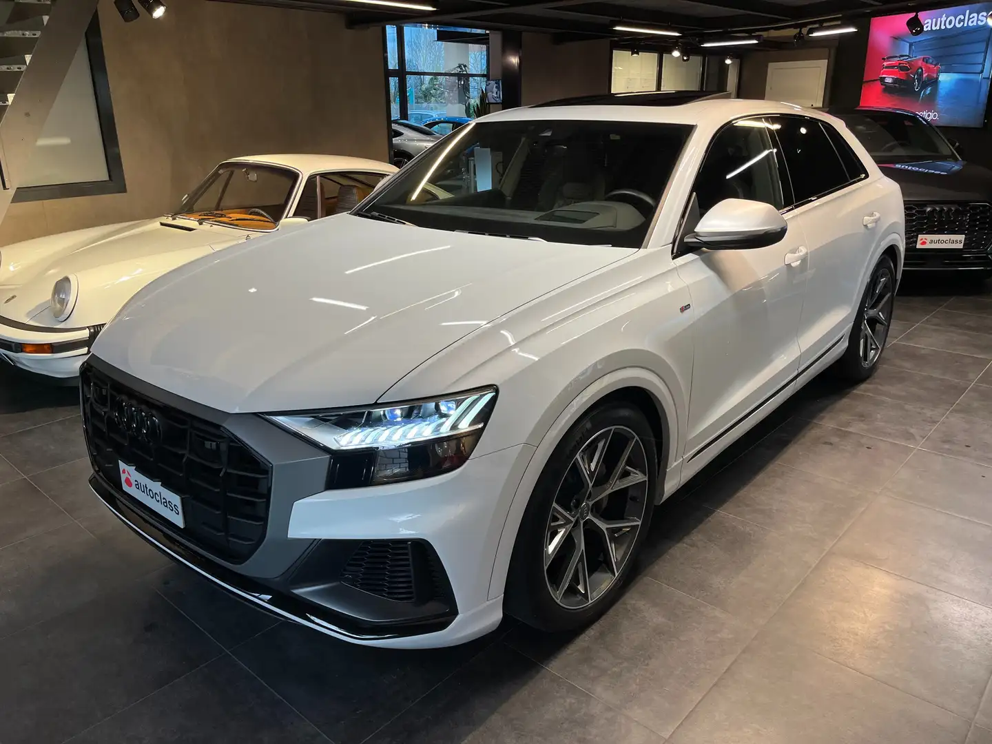 Audi Q8 50 3.0 tdi mhev quattro-S LINE-ACC-MATRIX-TETTO! Alb - 1