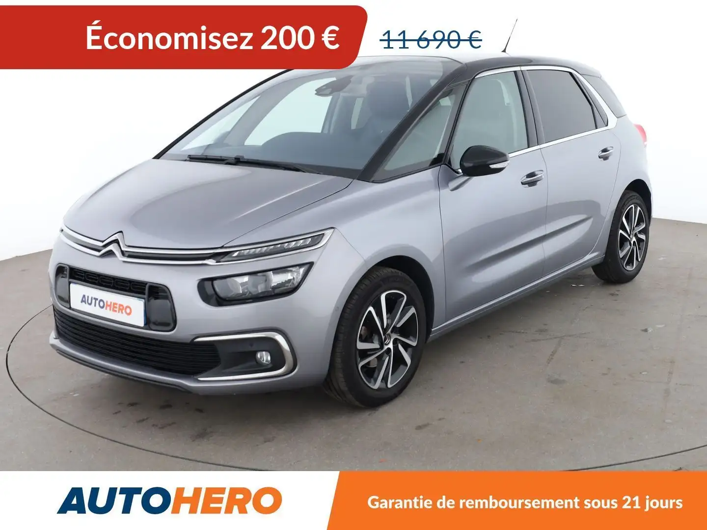 Citroen C4 Picasso (2) 1.6 Blue-HDi Shine EAT6 Gris - 1