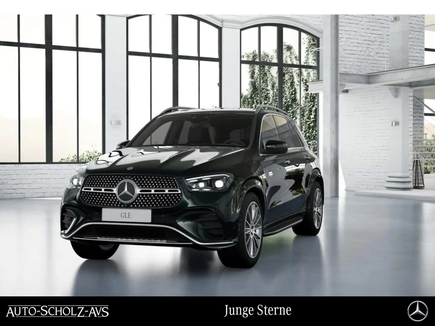 Mercedes-Benz GLE 450 d 4MATIC AMG AHK*Burm*Memory*360°*Easy-P Grün - 1