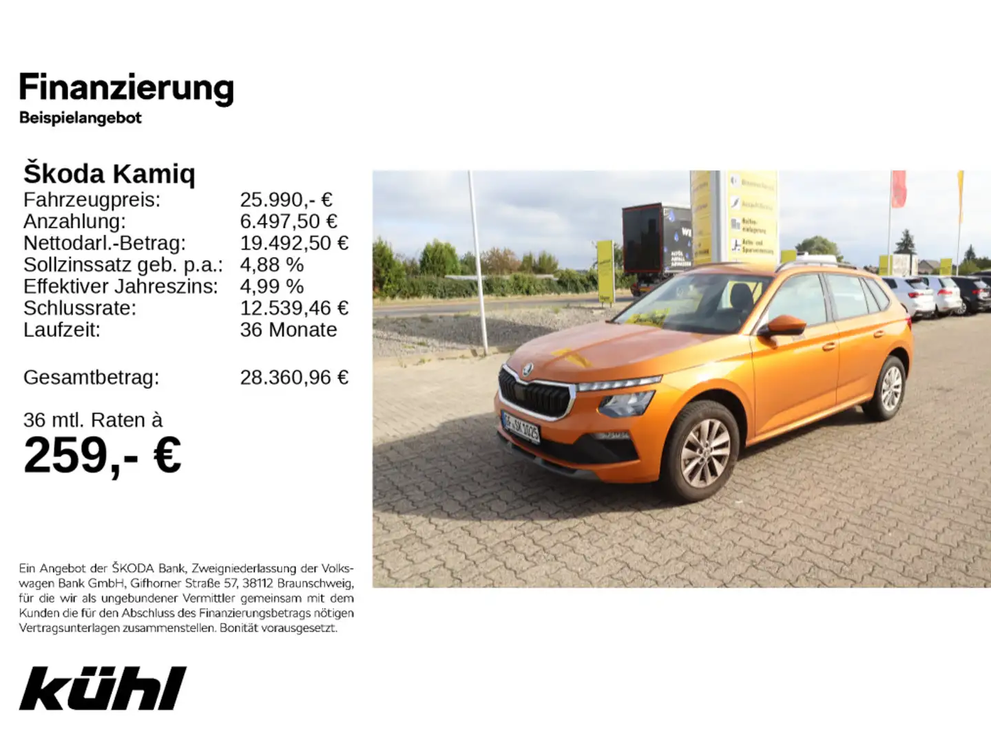 Skoda Kamiq 1.0 TSI DSG Selection Orange - 1