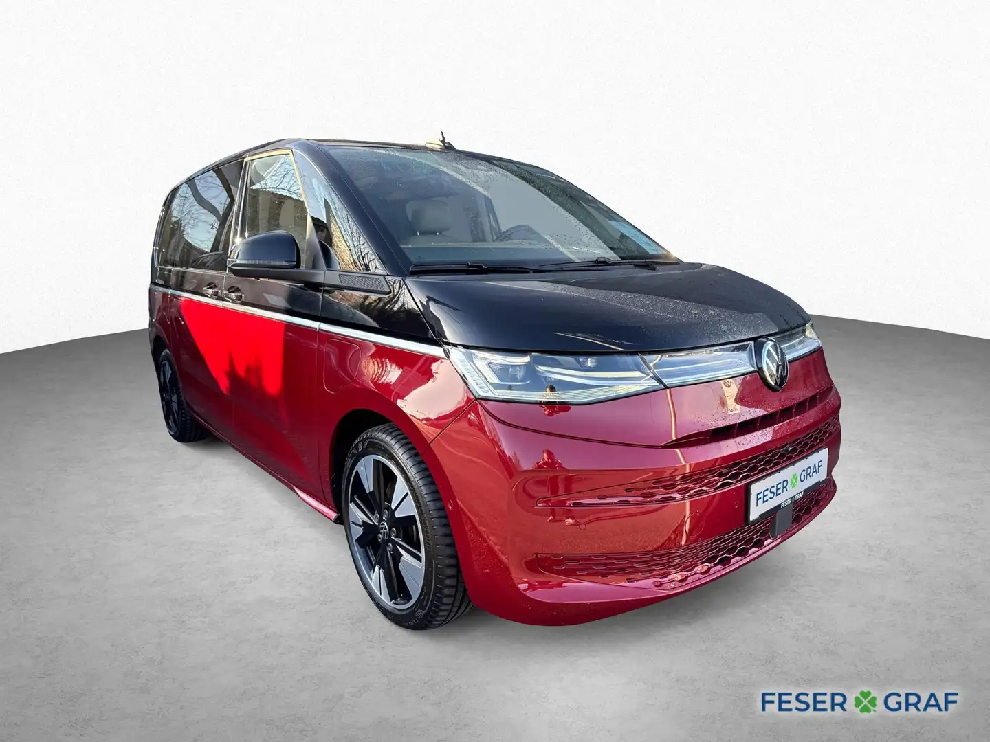 Volkswagen T7 Multivan Style Hybrid NAVI AHK Leder Rot - 2