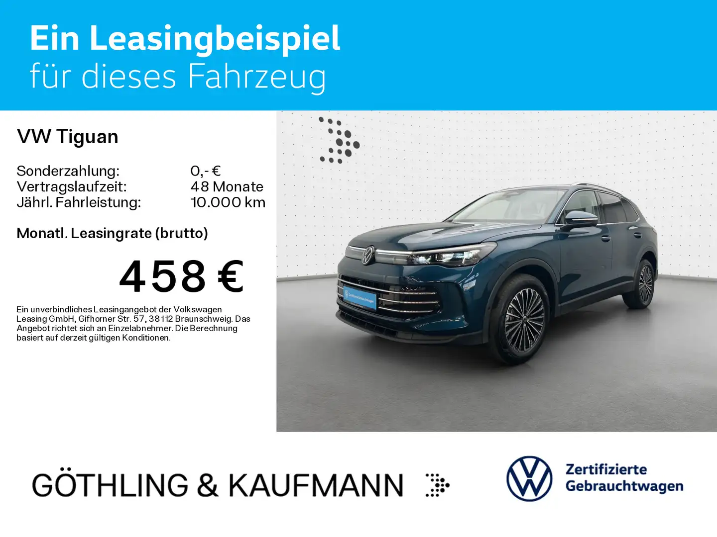 Volkswagen Tiguan Elegance 4M*NAVI*AHK*360*ASG*IQ-Drive*LED Blau - 2