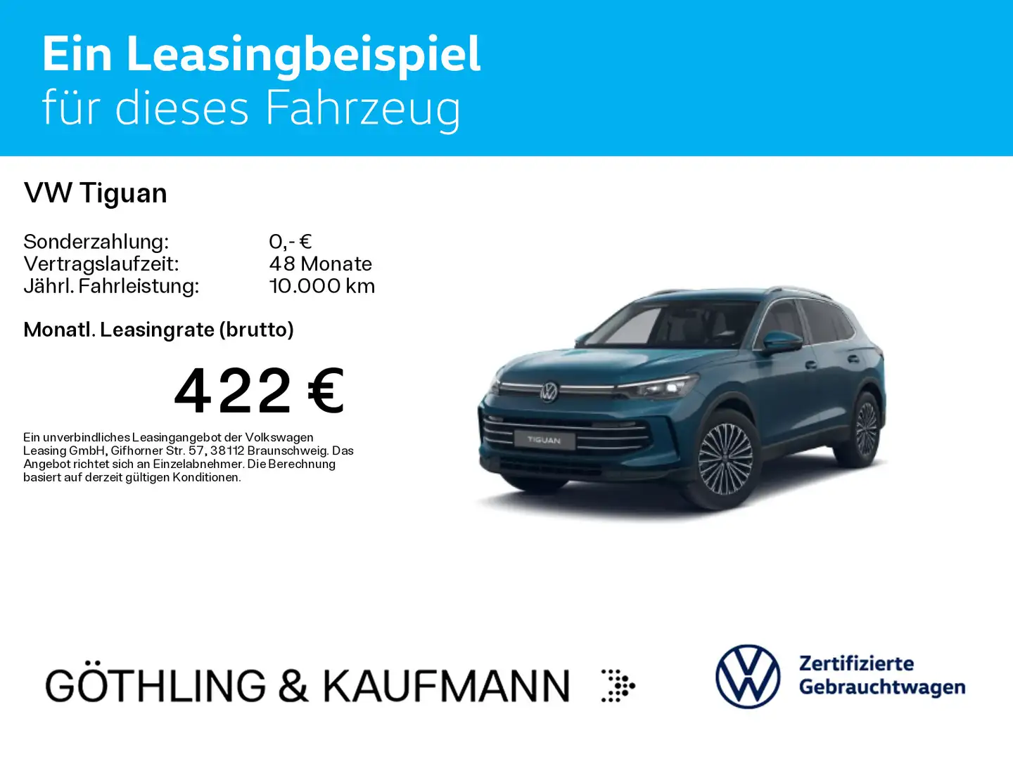 Volkswagen Tiguan Elegance 4M*NAVI*AHK*360*ASG*IQ-Drive*LED Blau - 2