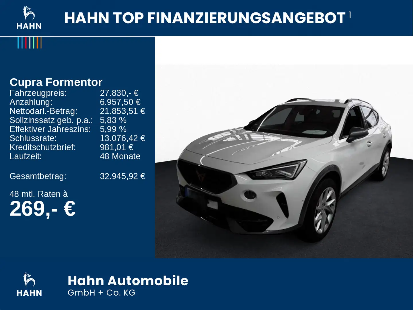 CUPRA Formentor 1.5TSI DSG ACC PLA SHZ LED DAB 360° Weiß - 2