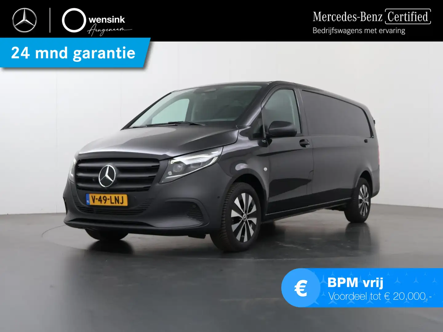 Mercedes-Benz Vito 114 CDI Aut. | XL L3 | Pro | Automaat | Cruise con Grijs - 1