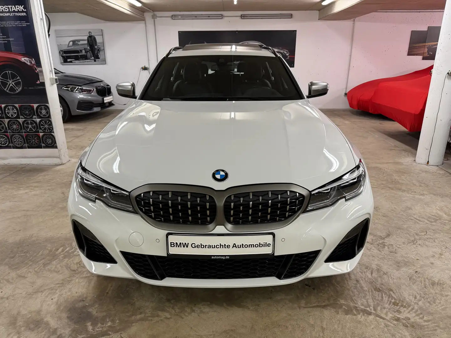 BMW 340 M340dT,el. AHK,ESSD,Laser,Leder,HUD,wie neu,1.HD Weiß - 2