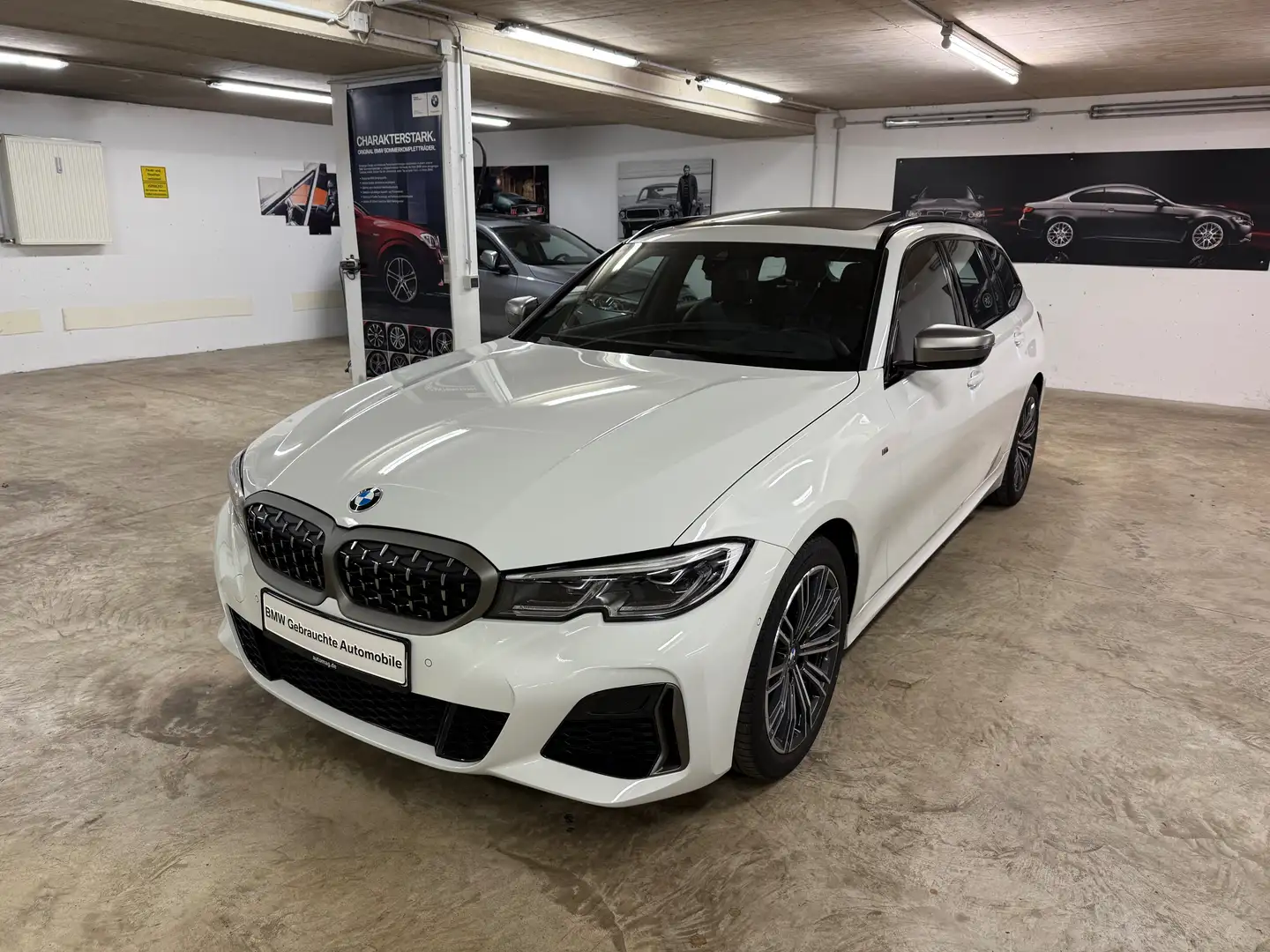 BMW 340 M340dT,el. AHK,ESSD,Laser,Leder,HUD,wie neu,1.HD Weiß - 1