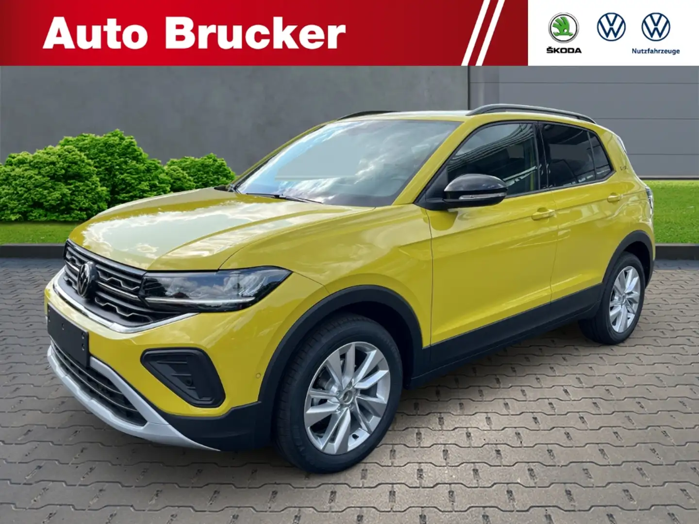 Volkswagen T-Cross 1.0 TSI Goal LED+SHZ+Navi+Apple Carplay/Android Au Žlutá - 1