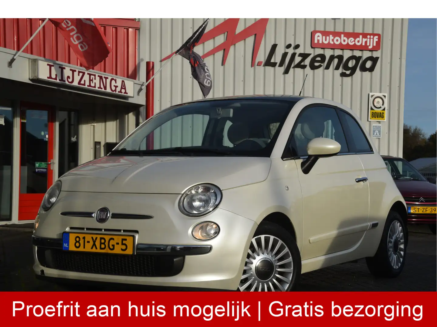 Fiat 500 0.9 TwinAir Lounge Cruise l Leer | Pano | Airco | Blanc - 1