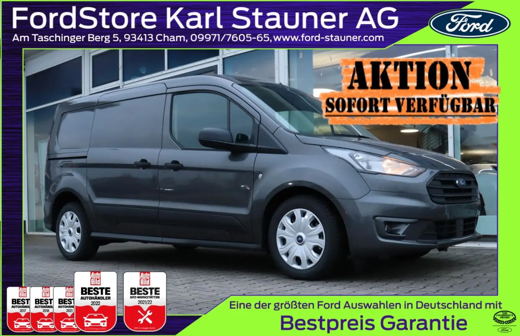 Ford Transit Connect Kasten 2-Sitze 230/L2 AUTOMATIK Gris - 1