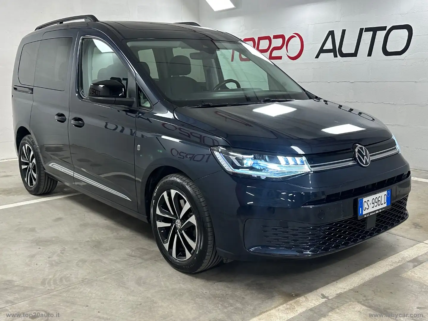 Volkswagen Caddy 2.0 TDI 122CV DSG Style|ALLEST. MOVE|TETTO Bleu - 2