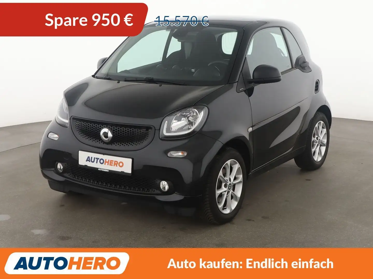 smart forTwo 1.0 Basis passion Aut.*TEMPO*PANO*KLIMA* Schwarz - 1