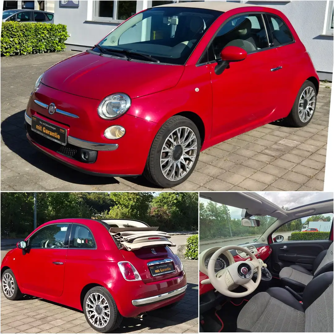 Fiat 500 Lounge*Leder*Klima*Alufelgen Rot - 1