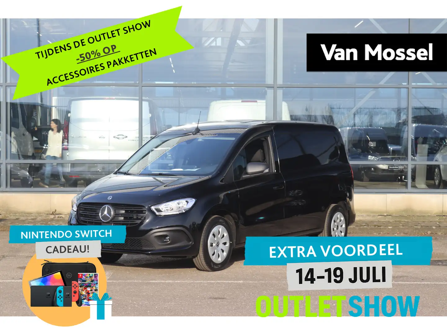 Mercedes-Benz Citan eCitan 112 Pro L2 51 kWh Noir - 1