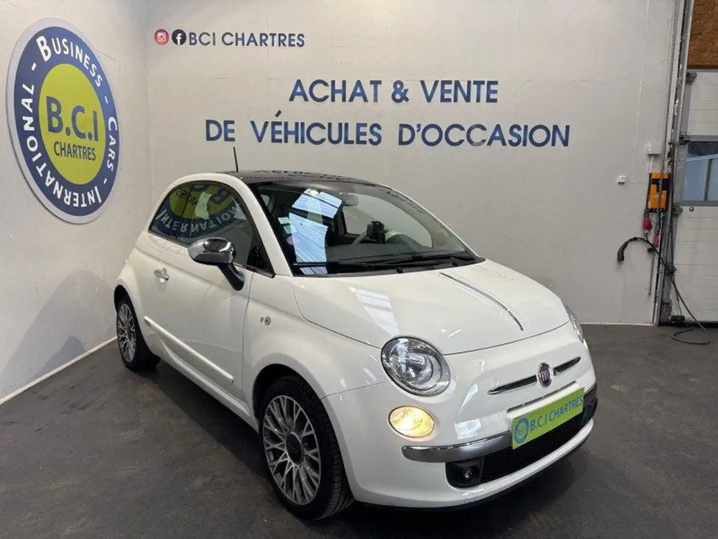 Fiat 500 1.2 8V 69CH CLUB Blanc - 2