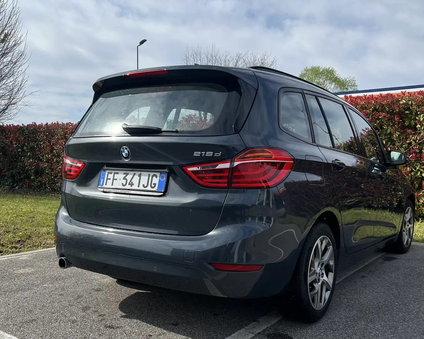 BMW 218 218d Gran Tourer Advantage 7posti auto/ pelle nera Серый - 1