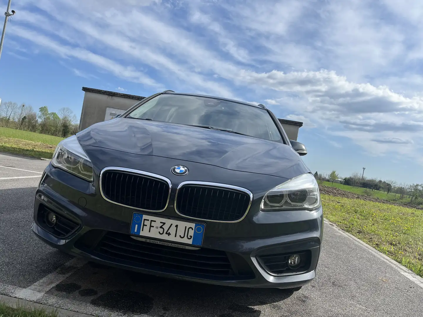BMW 218 218d Gran Tourer Advantage 7posti auto/ pelle nera Серый - 2