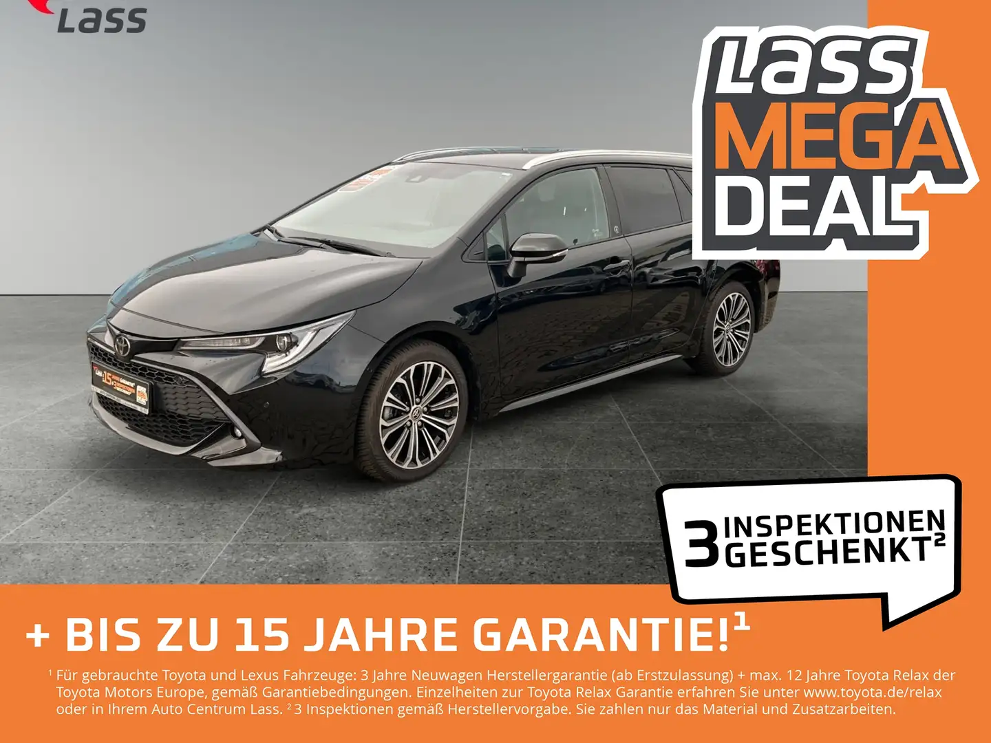 Toyota Corolla Touring Sports 1.2T Team D 2xKlima ACC Schwarz - 1