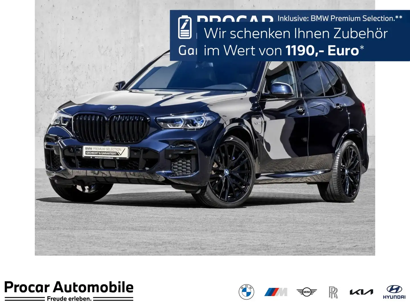 BMW X5 xDrive45e M Sport 2-Achs Luftfed. AHK Pano DA Prof Nero - 1