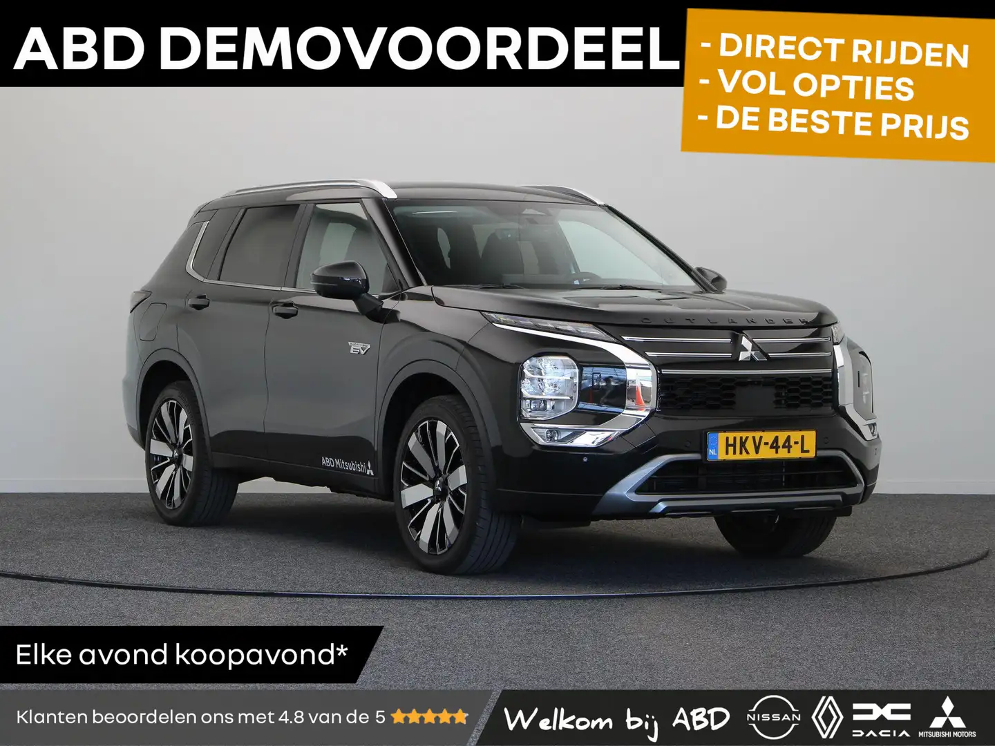 Mitsubishi Outlander 2.4 PHEV Business Edition | Elektrisch verstelbare Zwart - 1