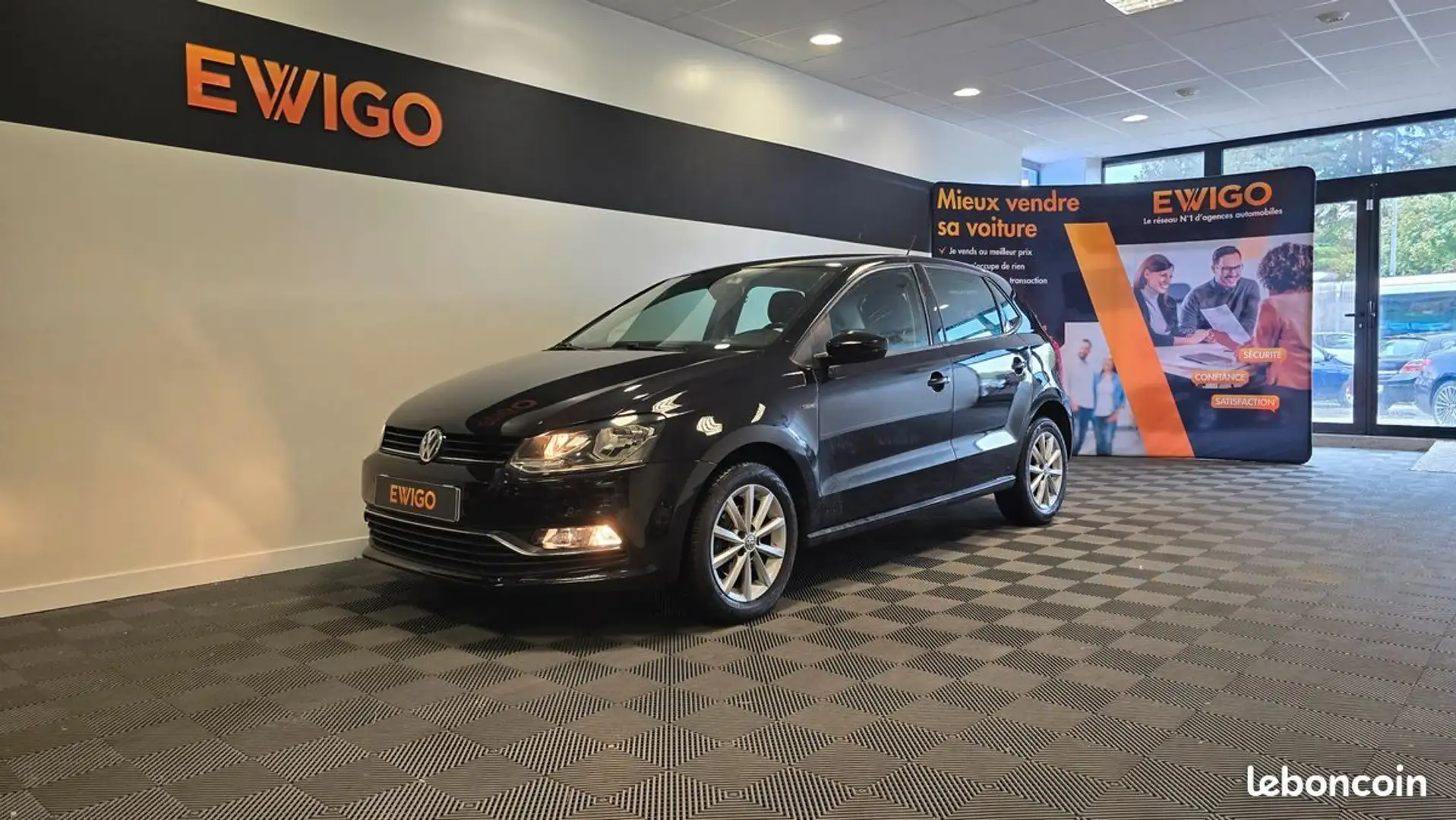 Volkswagen Polo 1.4 tdi 90 bluemotion lounge dsg bva Noir - 2