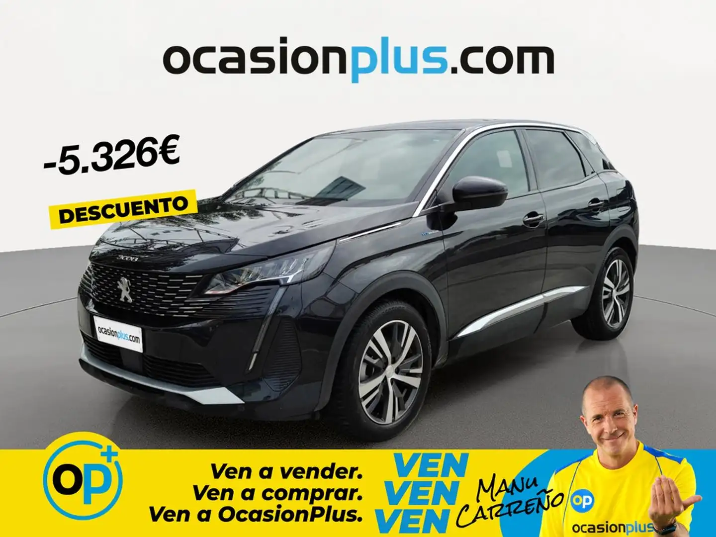 Peugeot 3008 HYB PHEV 300 Allure Pack AWD e-EAT8 Negro - 1