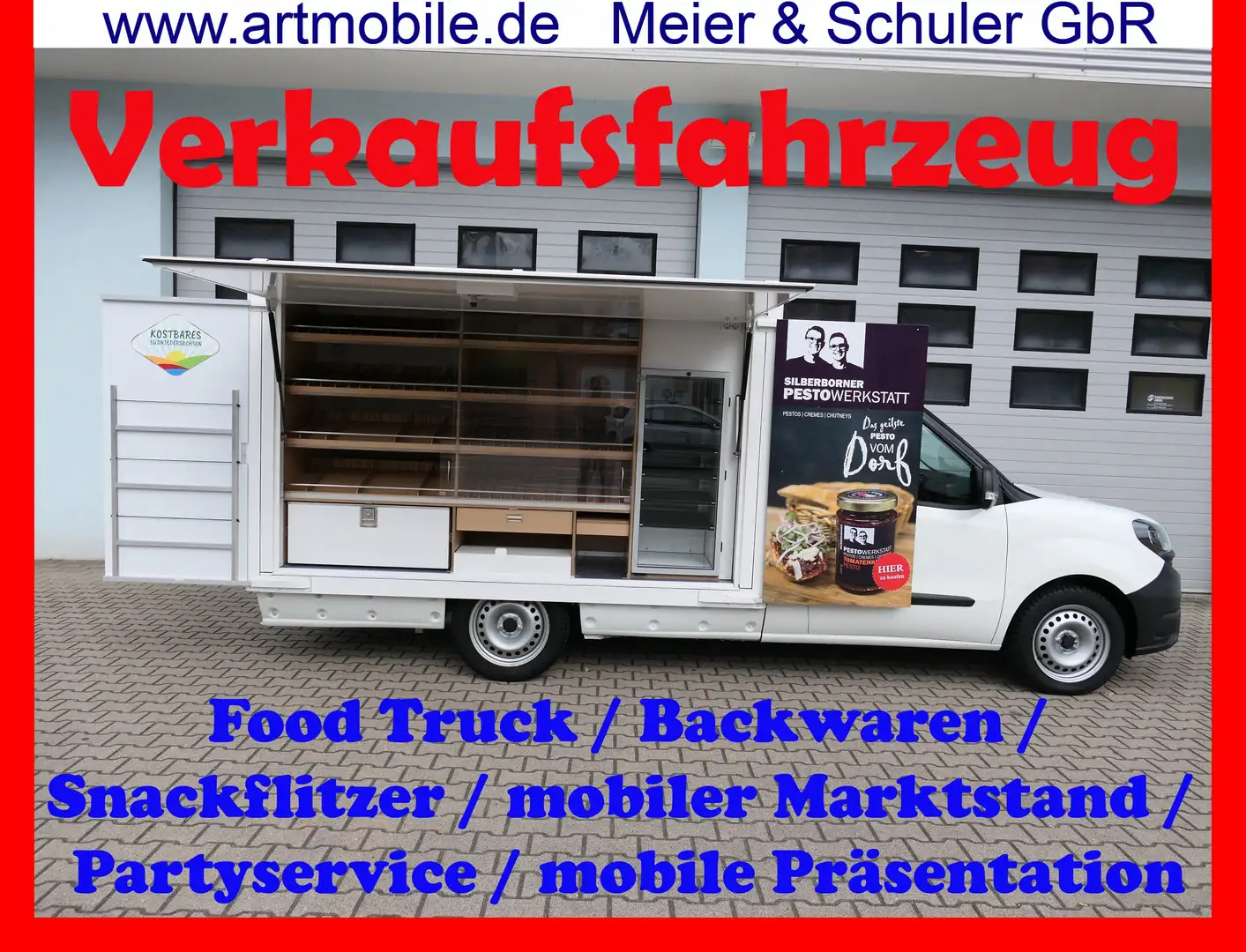 Fiat Doblo FoodTruck/Verkaufsfahrzeug/Messestand/Snacks/Party Weiß - 1