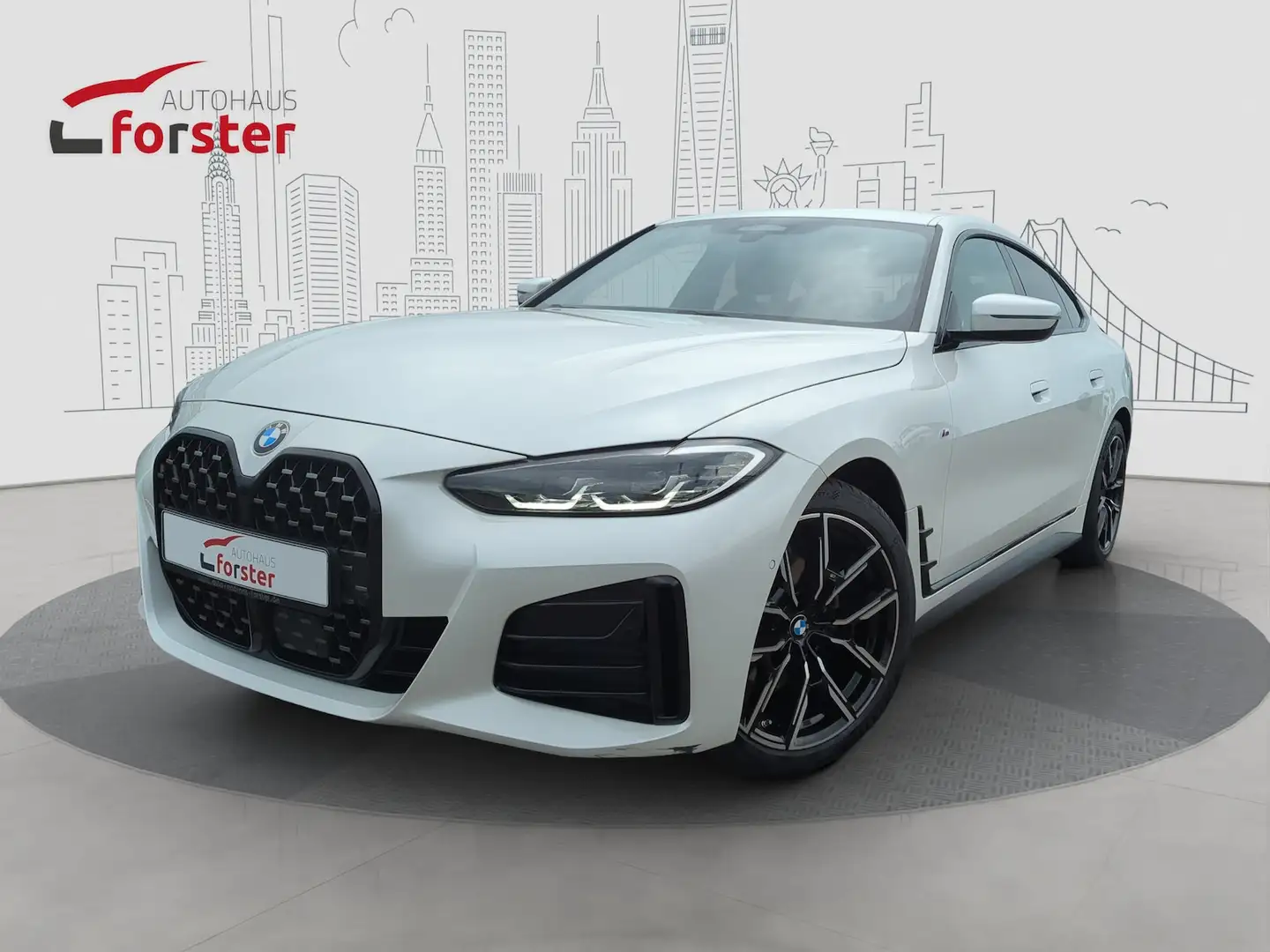 BMW 420 d xDrive M Sport ACC AHK HIFI Weiß - 1