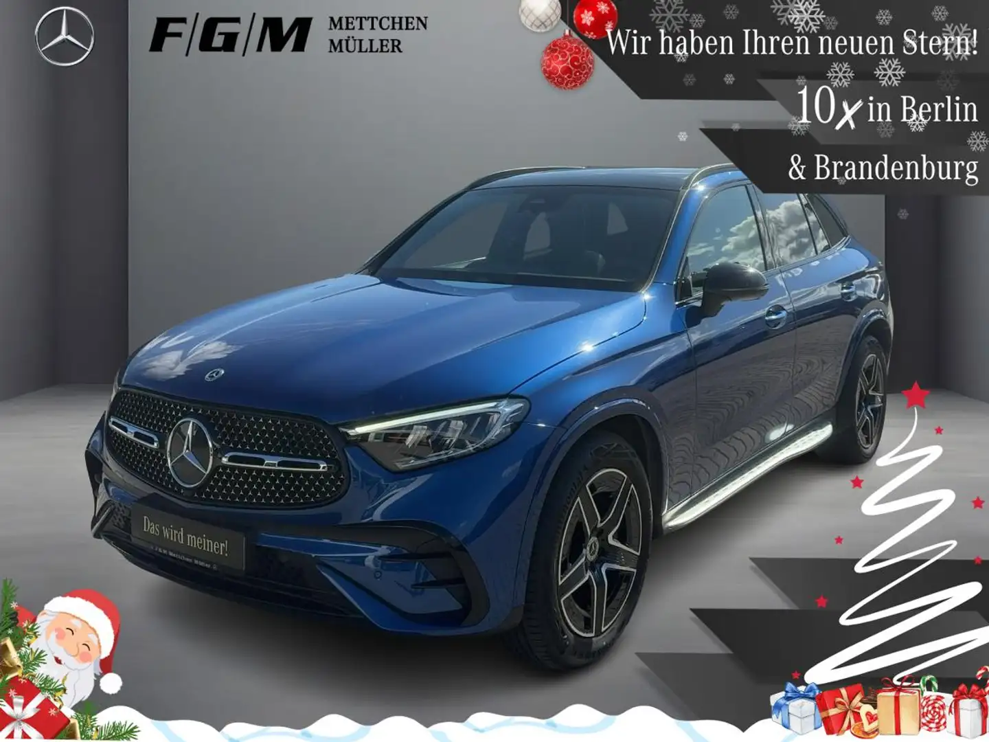 Mercedes-Benz GLC 220 d 4M AMG Line S-Dach|TWA|Night|Pano Blau - 1