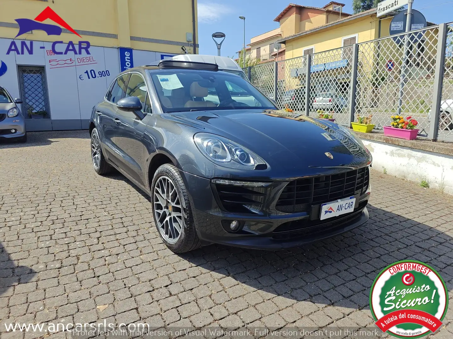 Porsche Macan 252cv pdk-Bose-Tetto Apribile-Pelle-NO Sbollo Grigio - 1