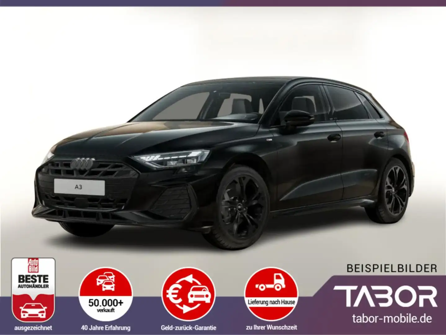 Audi A3 Sportback 35 TFSI S tronic 2xS line Nav 18Z Schwarz - 1