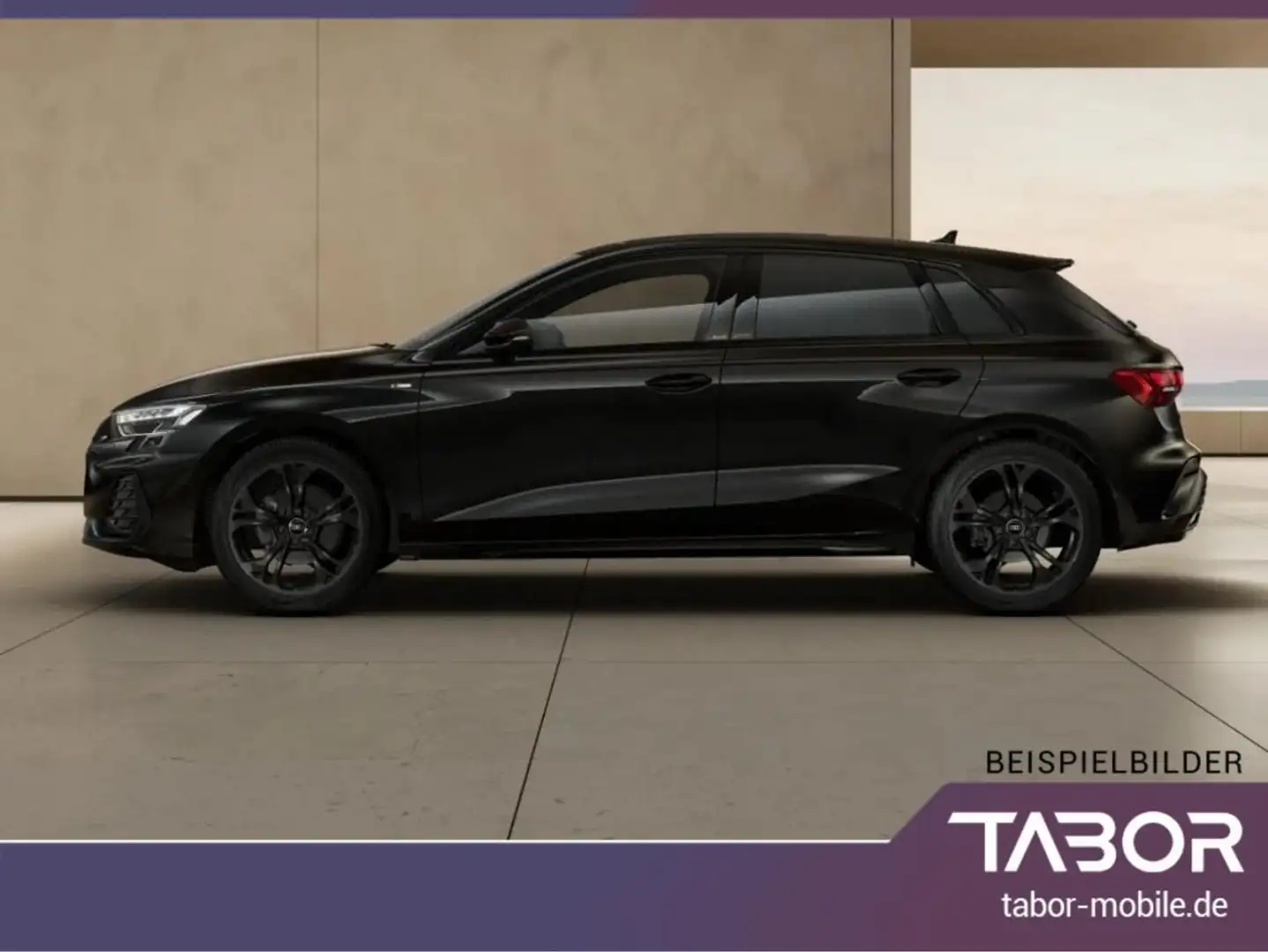 Audi A3 Sportback 35 TFSI S tronic 2xS line Nav 18Z Schwarz - 2