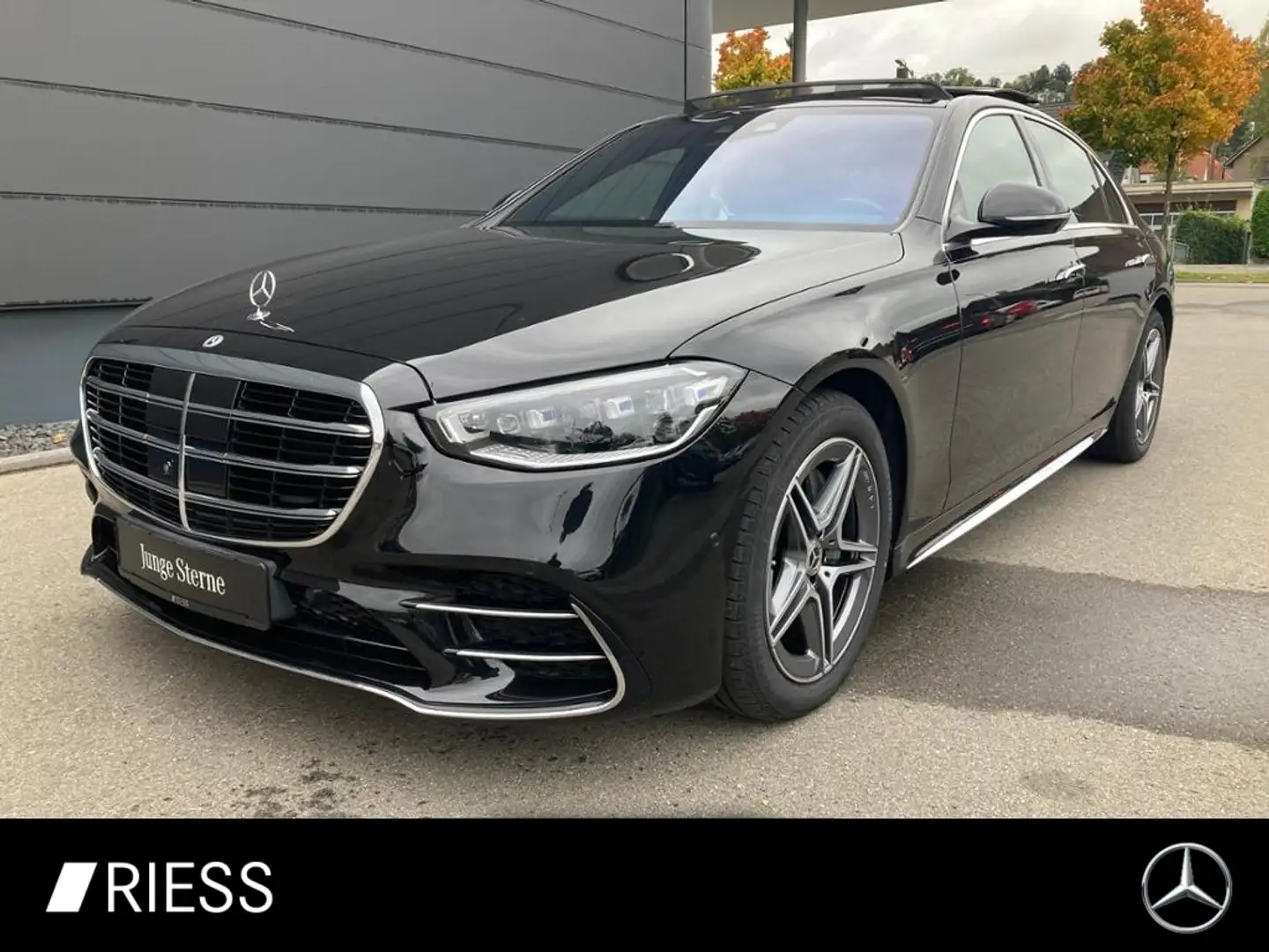 Mercedes-Benz S 450 4M L AMG PANO BURM CHAUFF FOND ENTER HINTE Schwarz - 1