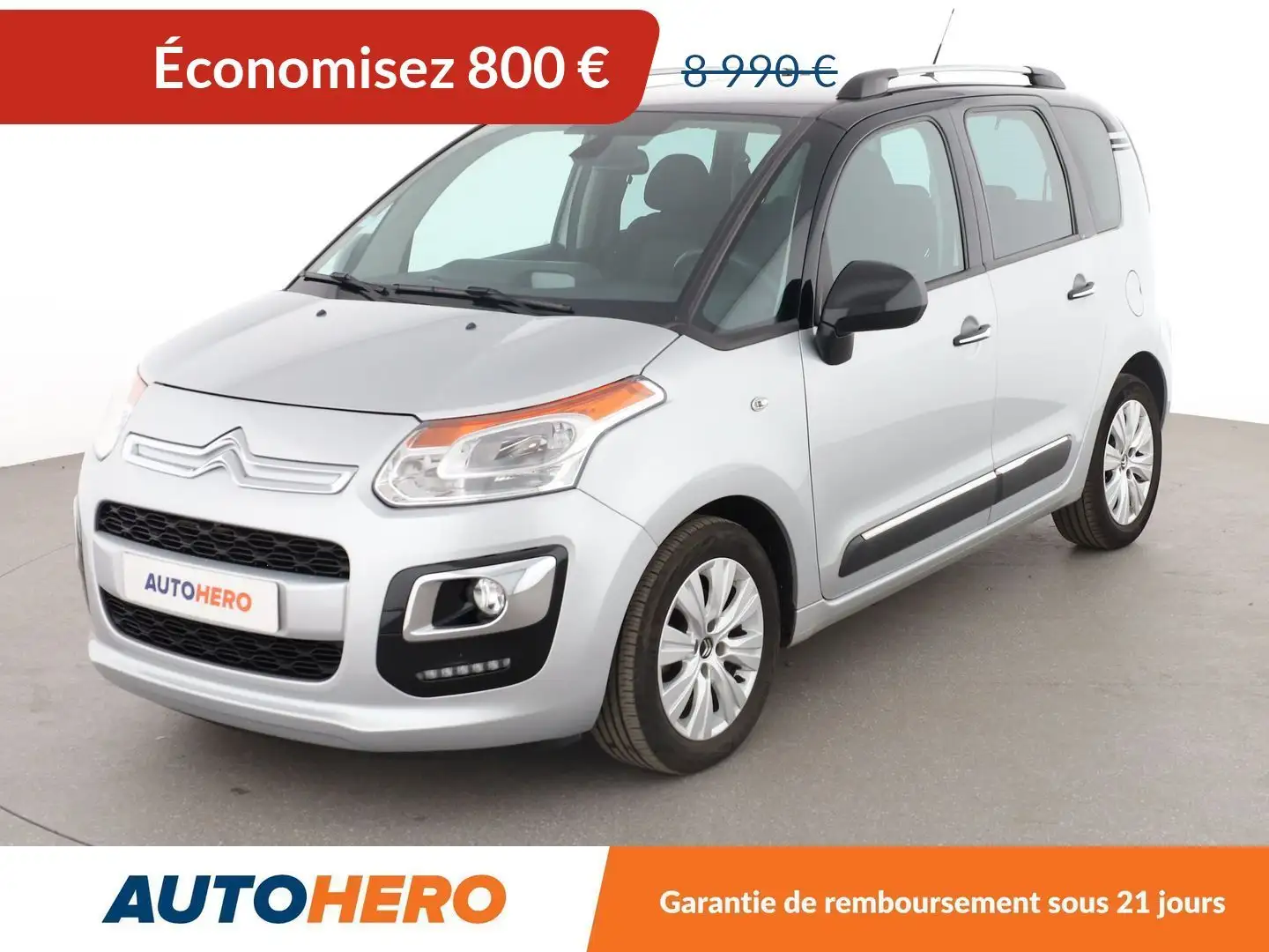 Citroen C3 Picasso 1.2 PureTech Exclusive Gris - 1