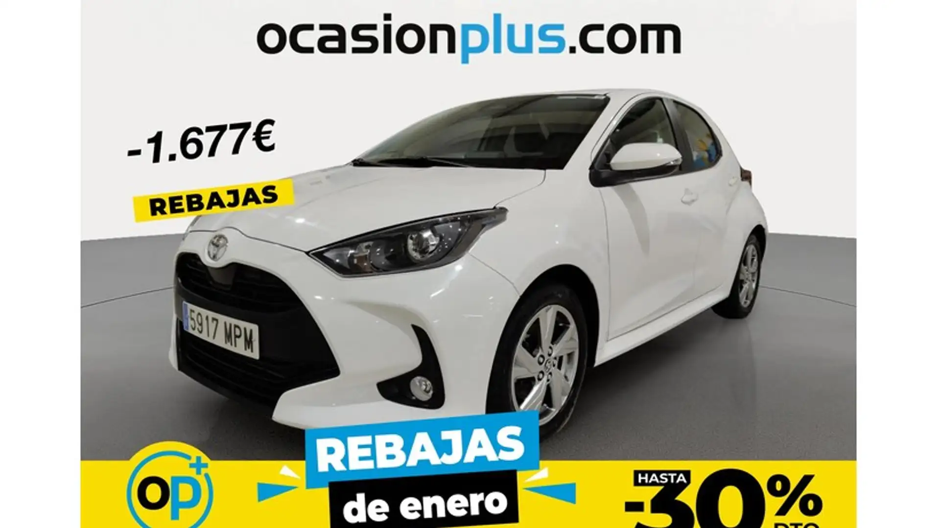 Toyota Yaris 120H 1.5 Active Plus Blanc - 1