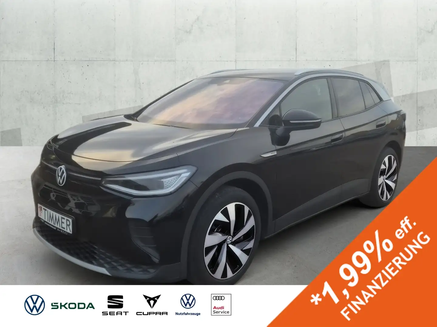 Volkswagen ID.4 PRO PERF. 82 kWh *AHK *IQ.LIGHT *RKAM *20" *ACC * Noir - 1