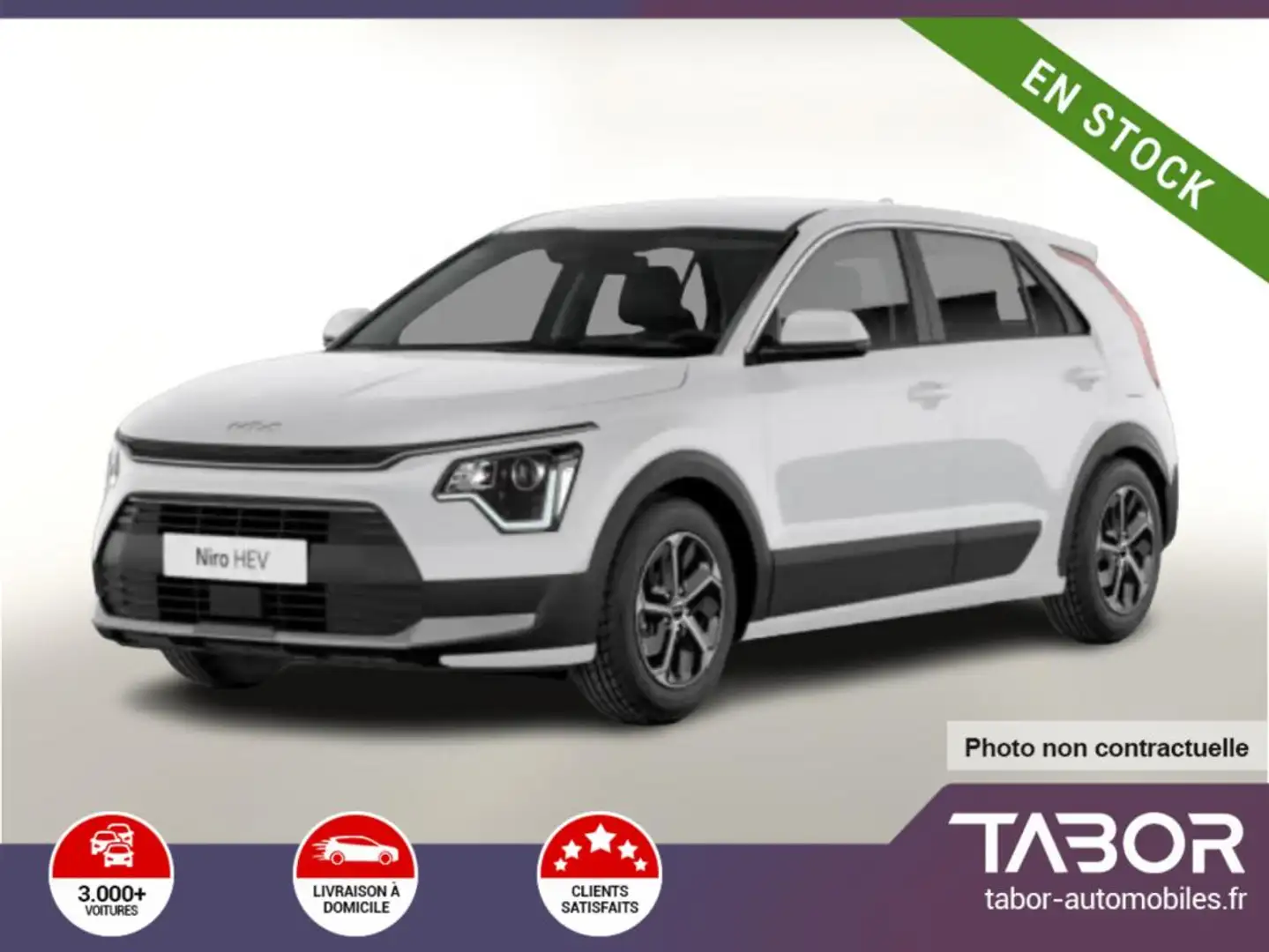 Kia Niro 1.6 Hybrid 130 DCT GPS SHZ Cam Radars Blanc - 1