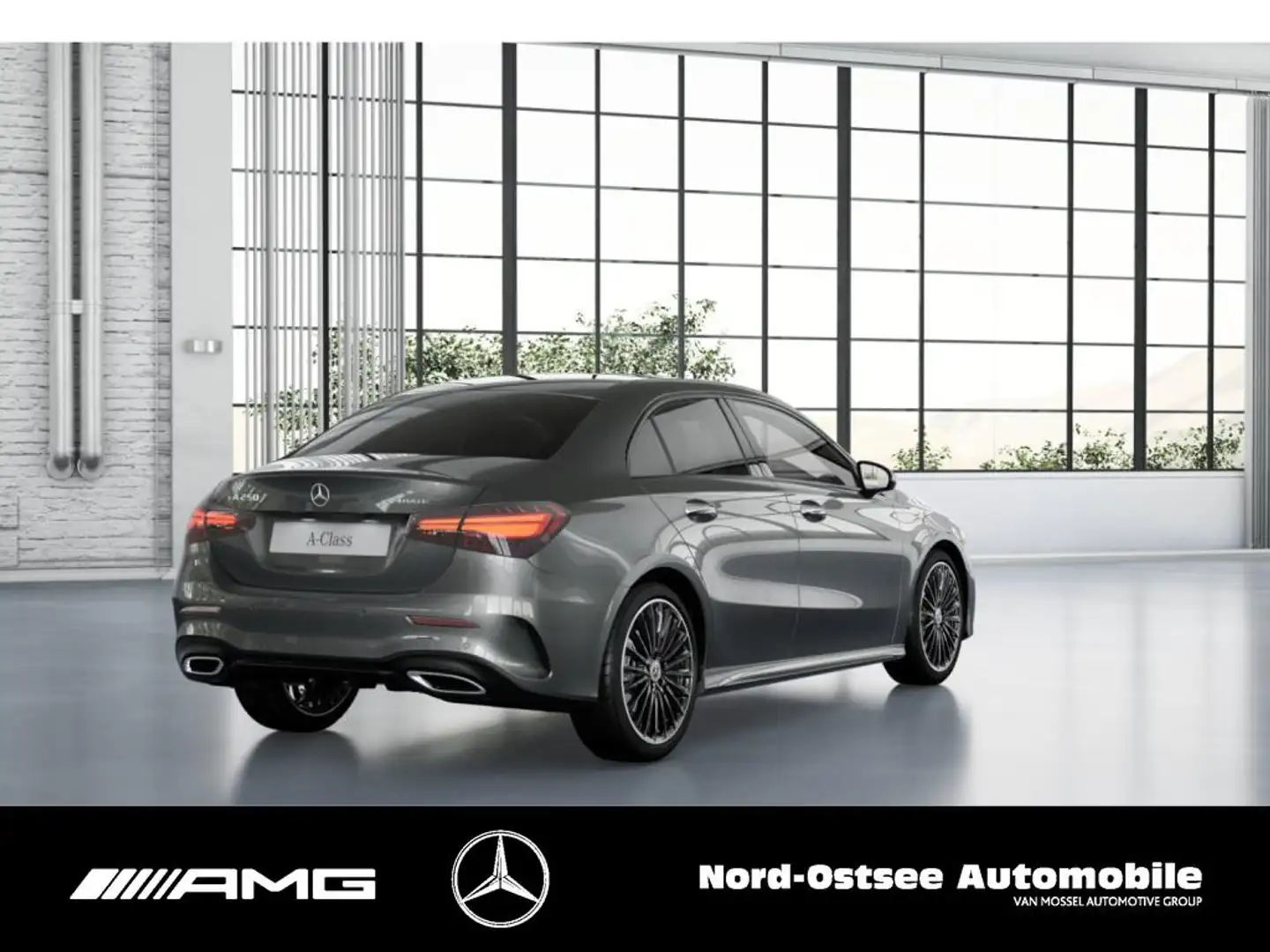 Mercedes-Benz A 250 4M LIMOUSINE AMG LINE PANO PDC MULTIBEAM Grau - 2