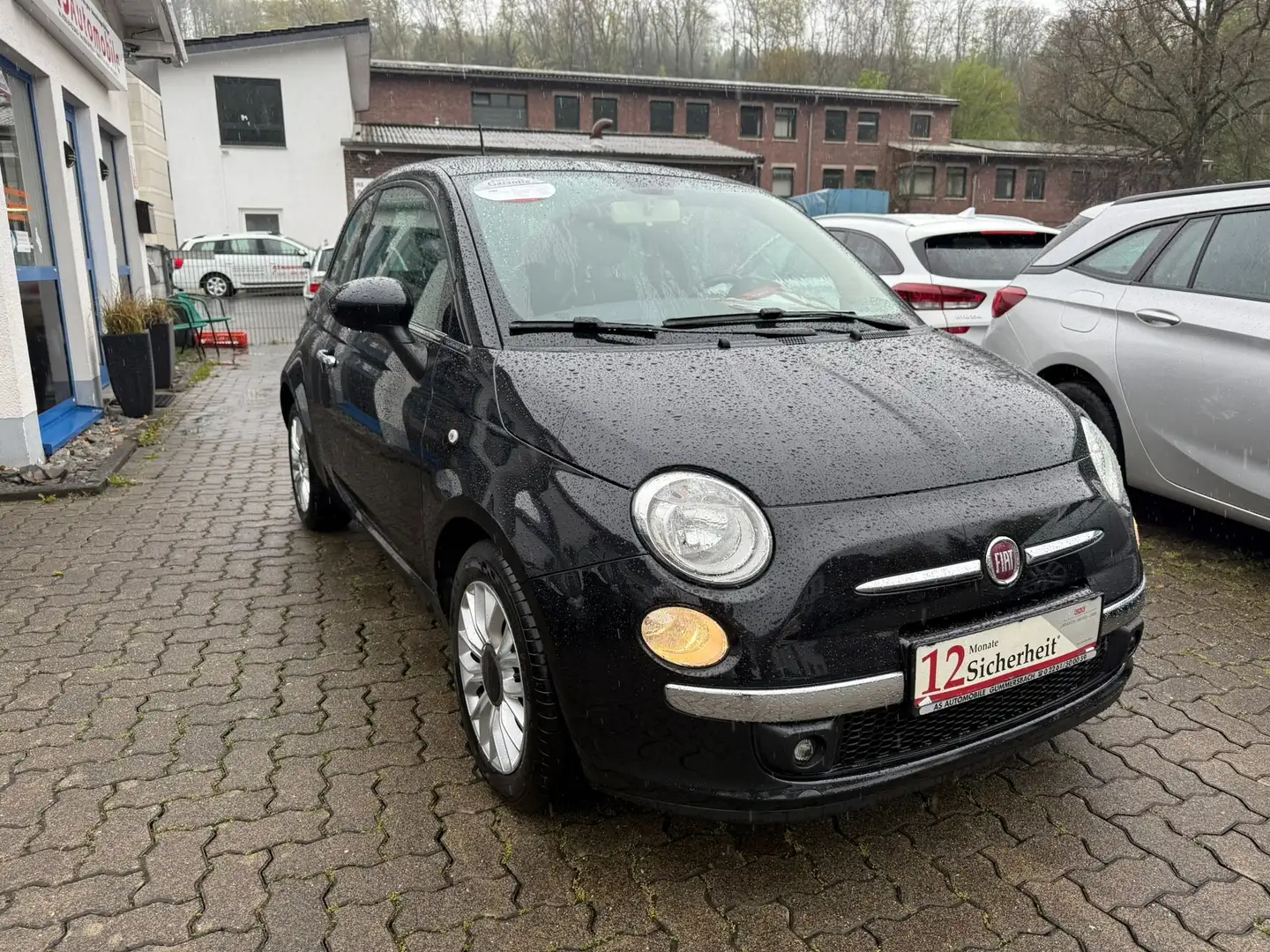 Fiat 500 1.2 8V Lounge+2.HAND+KLIMA+PANORAMADACH+EURO 6 KAT Schwarz - 2