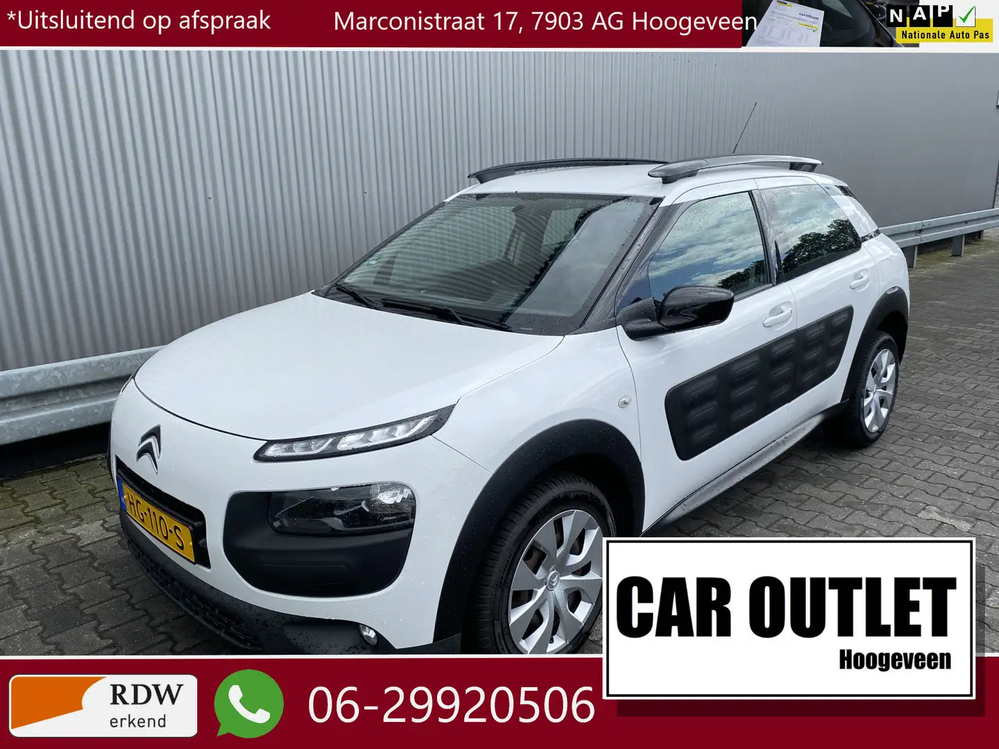 Citroen C4 Cactus 1.2 PureTech Feel 126Dkm.NAP, A/C, CC, Bluetooth, Wit - 1